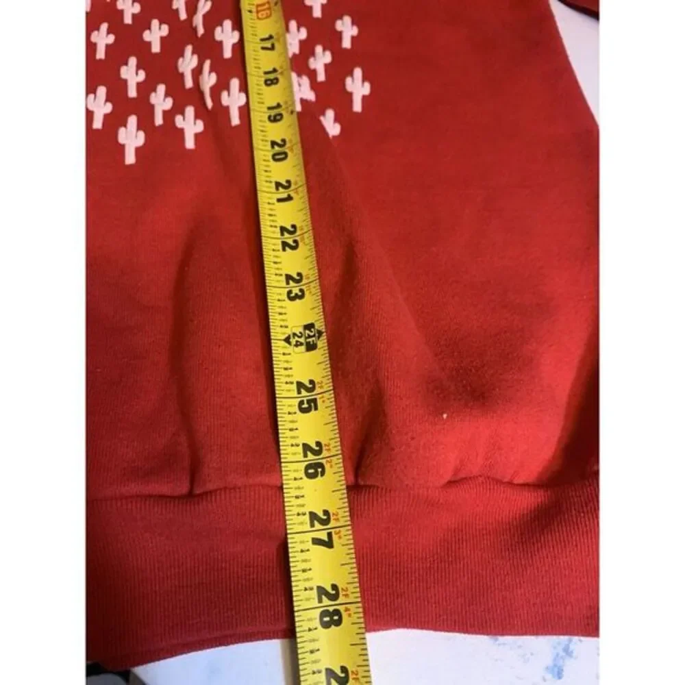 Unisex‎ Adult XL Vintage Las Vegas Red Cactus Pullover Sweater Fruit Of The Loom